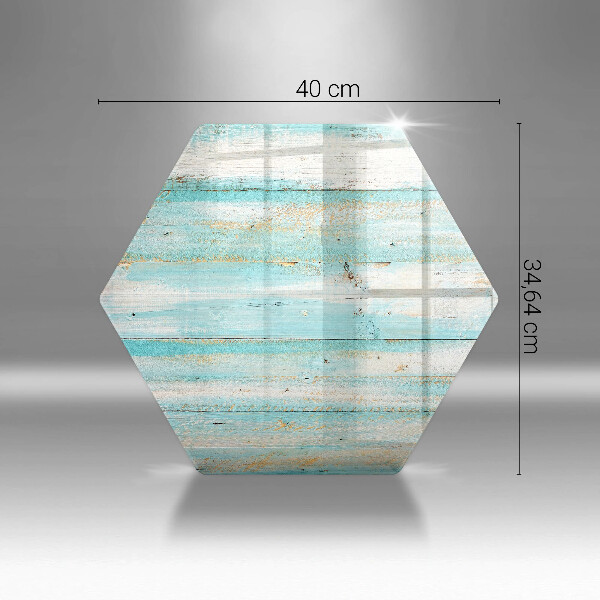 Skleněná deska do kuchyně Vintage dřevěné desky