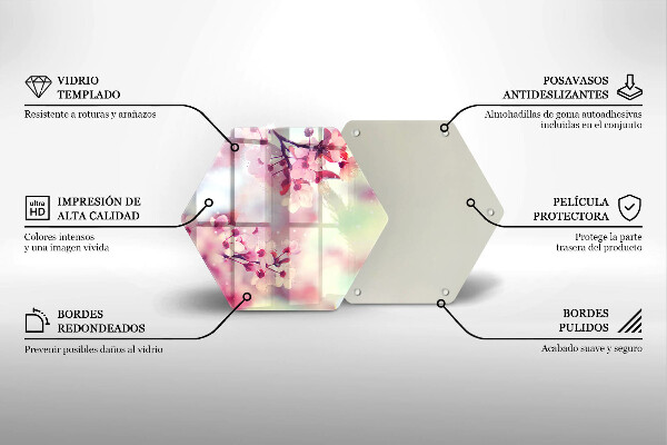 Skleněná deska do kuchyně Příroda jabloňové květy