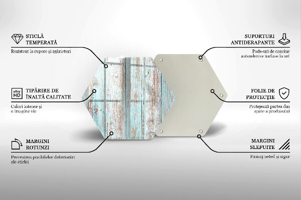 Skleněná deska do kuchyně Staré vintage desky