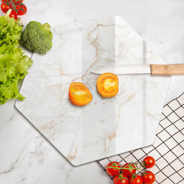 Skleněná deska do kuchyně Dekorativní mramorový kámen