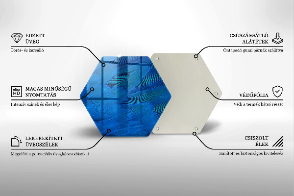 Skleněná krájecí deska Ptačí peří