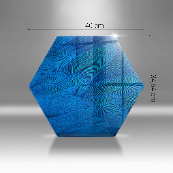 Skleněná krájecí deska Ptačí peří