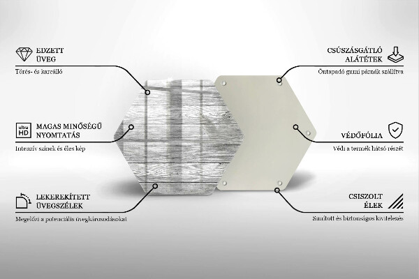 Skleněná deska do kuchyně Staré dřevěné desky