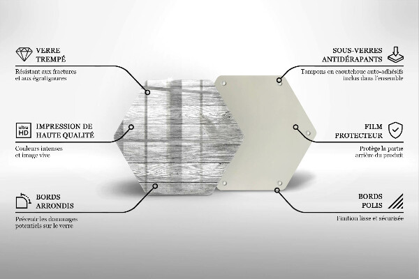 Skleněná deska do kuchyně Staré dřevěné desky