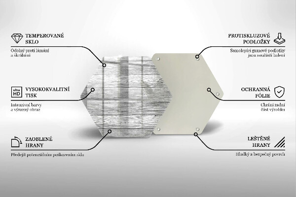 Skleněná deska do kuchyně Staré dřevěné desky