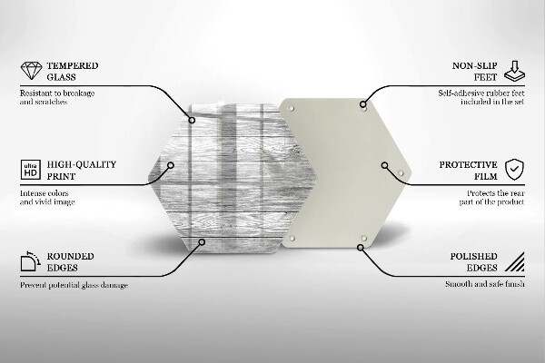 Skleněná deska do kuchyně Staré dřevěné desky