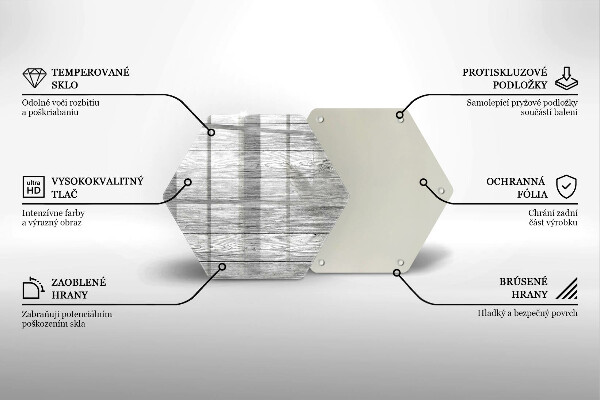 Skleněná deska do kuchyně Staré dřevěné desky