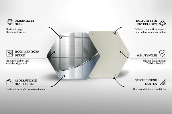 Skleněná deska do kuchyně Kovový abstrakce vzor