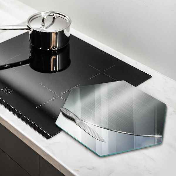 Skleněná deska do kuchyně Kovový abstrakce vzor