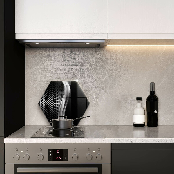 Skleněná deska do kuchyně Kovová konstrukce