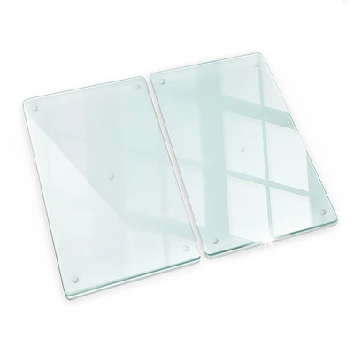 Průhledná skleněná krycí deska na sporák 2x30x52 cm