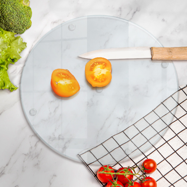 Skleněná krájecí deska průhledná 30 cm