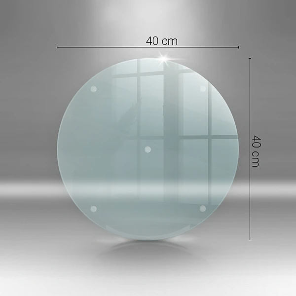 Průhledná skleněná krájecí deska 40 cm
