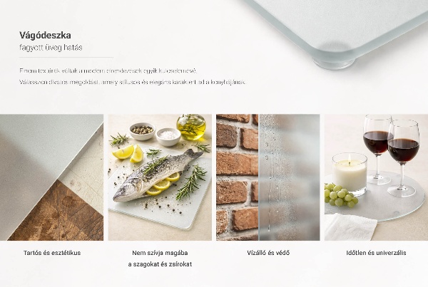 Kulaté skleněné krájecí prkénko o průměru 40 cm