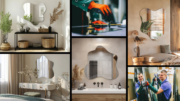 Zrcadlo skvrna atypické 68x67 cm