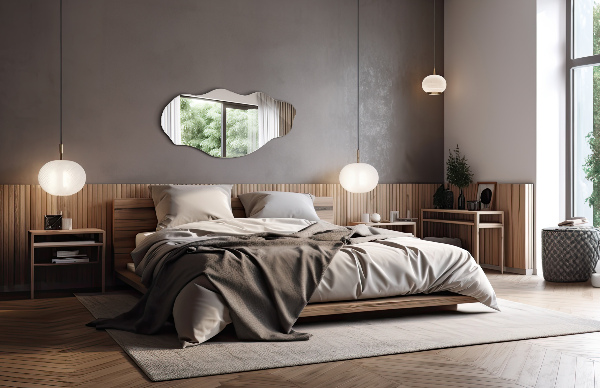 Asymetricke zrcadlo skvrna 40x80