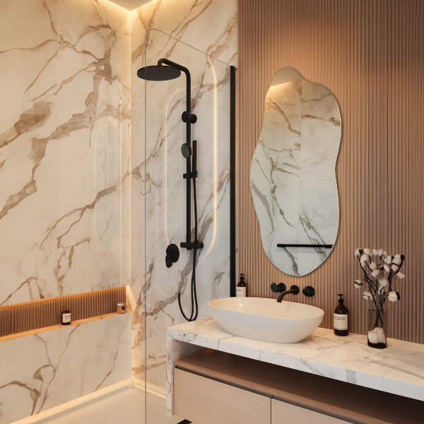 Atypické zrcadlo bez rámu 40x90 cm