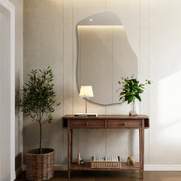 Nepravidelné závěsné zrcadlo 100x65 cm