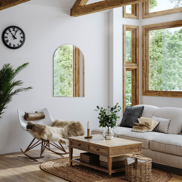 Poloviční oválné zrcadlo 45x80 cm