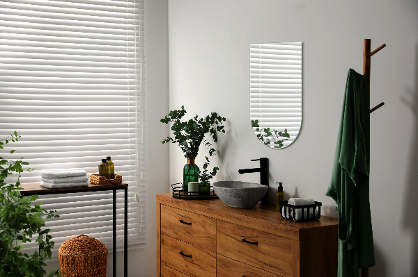 Polooválné zrcadlo dekorativní 60x100 cm