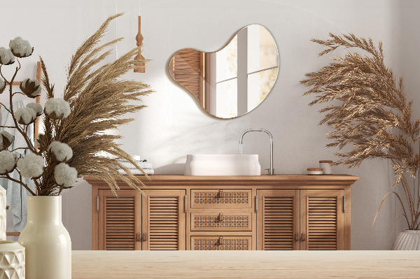 Zrcadlo nepravidelné bez rámu 68x67 cm