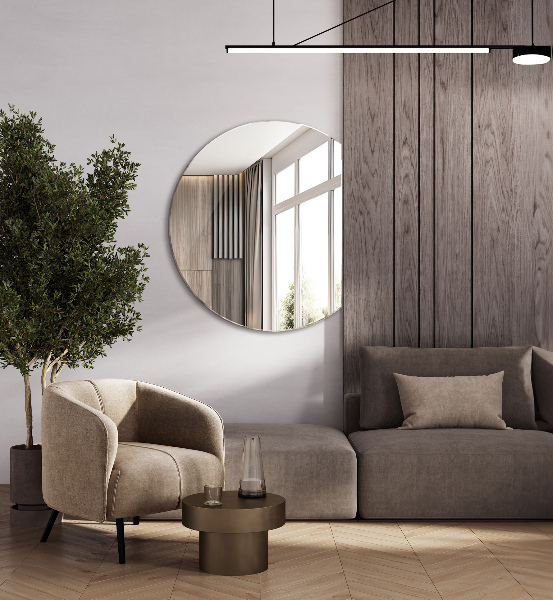 Zrcadlo s komolým kruhem 70x80 cm