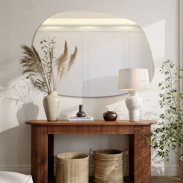 Atypické zrcadlo ve tvaru skvrny 55x38 cm