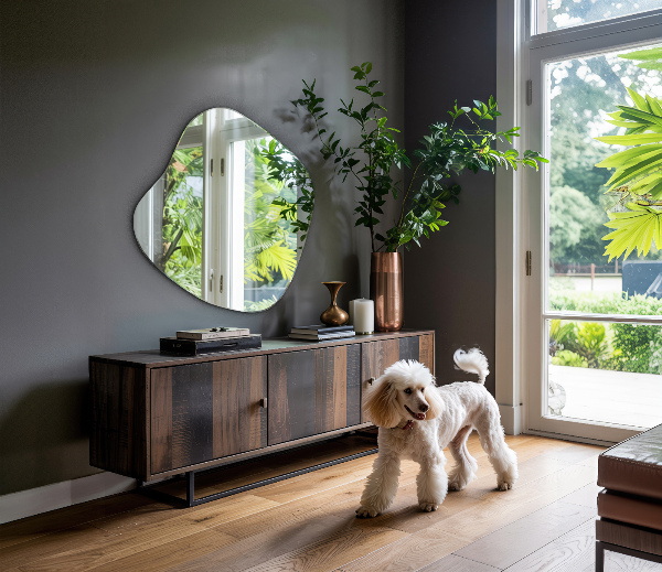 Nepravidelné zrcadlo skvrna originál 77x77 cm