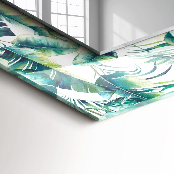 Dekoračné zrkadlo Zelené tropické listy