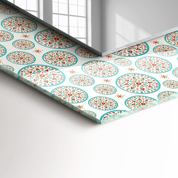 Dekoračné zrkadlo na stenu Barevný kruhový vzor