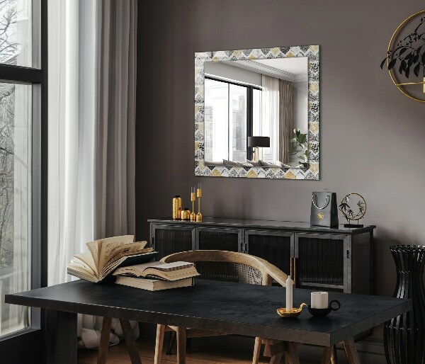 Zrkadlo s potlačeným rámom Barevná srdce