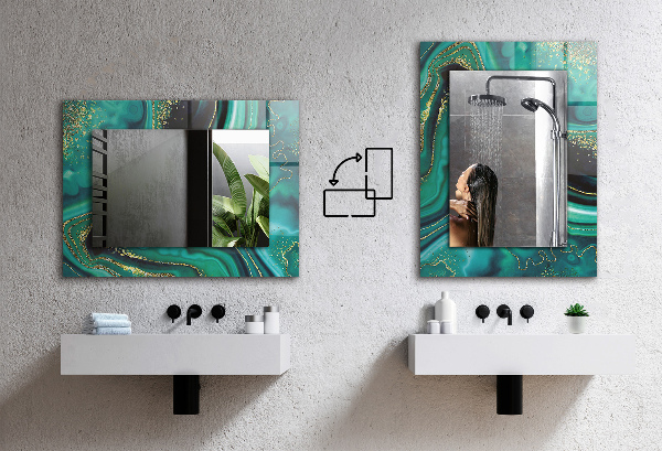 Zrkadlo s potlačeným rámom Ptáci na větvích