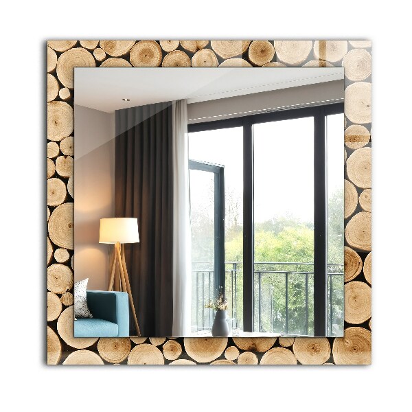 Dekoračné zrkadlo na stenu Průřezy kmenů stromů