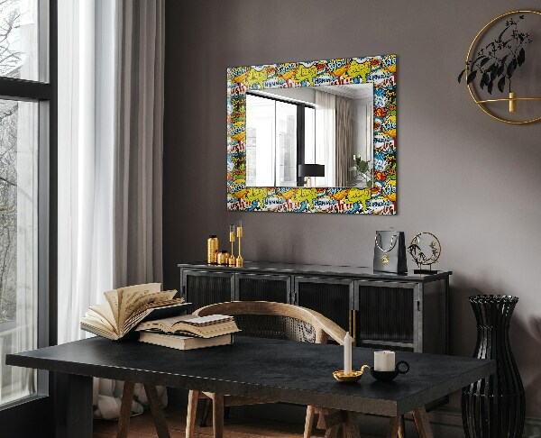 Dekoračné zrkadlo na stenu Barevné kreslené balónky