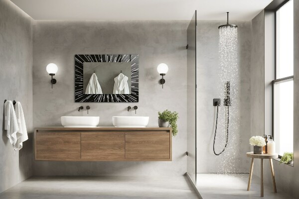 Zrkadlo rám s potlačou Efekt rychlosti světla