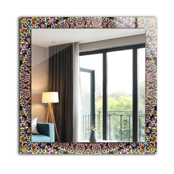 Zrkadlo s motívom Barevný vzor mandaly