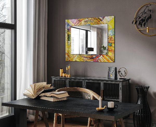 Dekoračné zrkadlo Barevná abstraktní mozaika