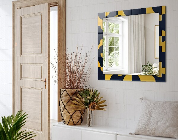 Zrkadlo s motívom Abstraktní geometrický vzor