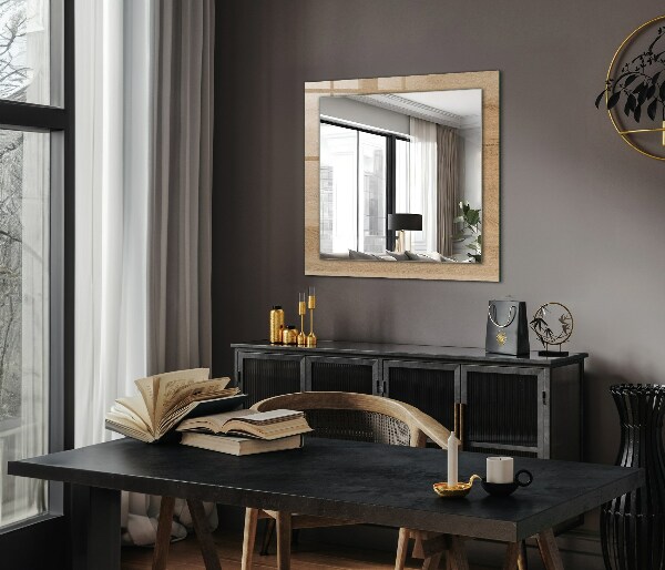 Zrkadlo s motívom Textura dřevěné desky