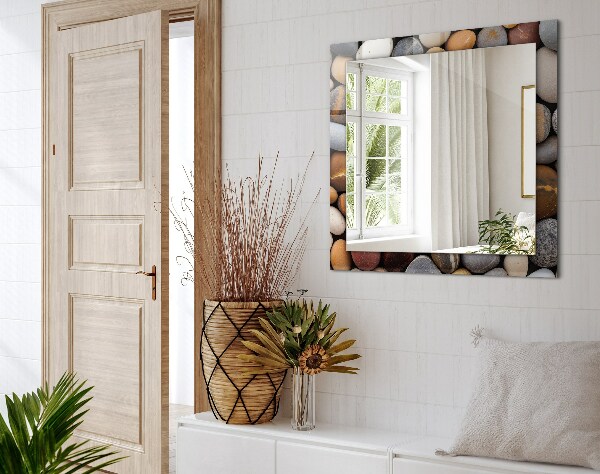 Zrkadlo s motívom Barevné hladké kameny