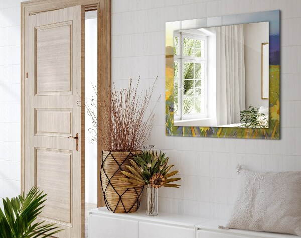 Dekoračné zrkadlo Slunečnicové pole