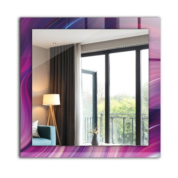 Zrkadlo rám s potlačou Abstraktní barevné vlny