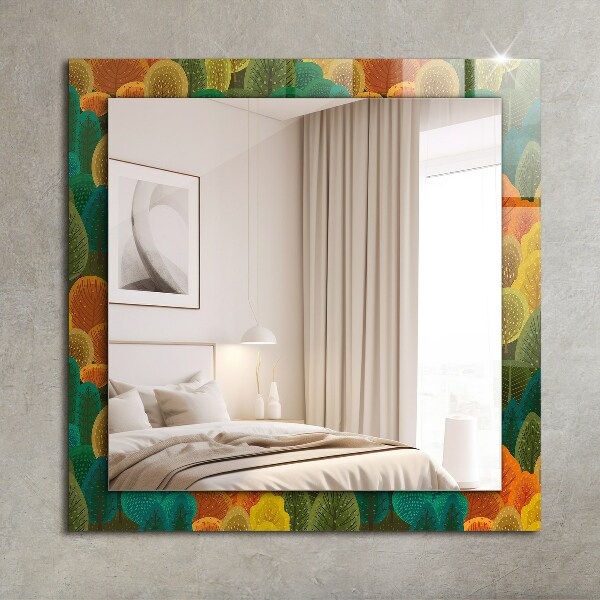 Zrkadlo s potlačeným rámom Podzimní stromy