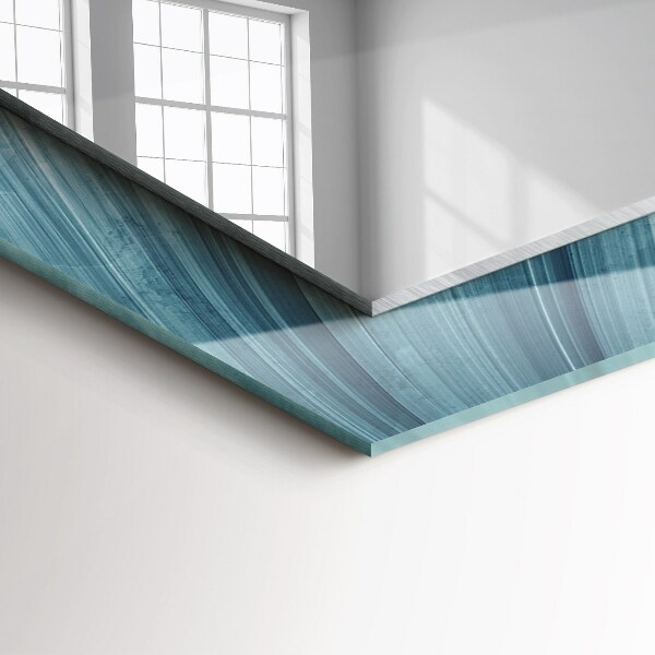 Dekoračné zrkadlo Abstraktní modré čáry