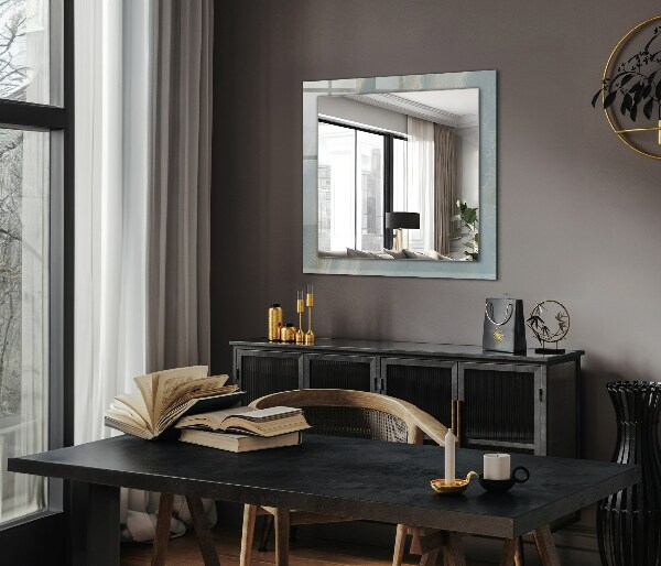 Dekoračné zrkadlo na stenu Modrý onyxový mramor