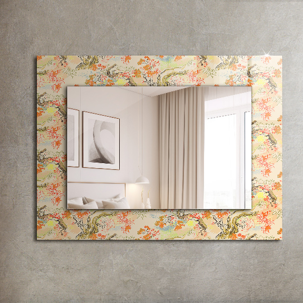 Zrkadlo rám s potlačou Japonská zahrada