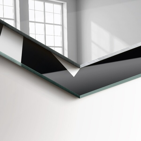 Dekoračné zrkadlo na stenu Černobílý geometrický