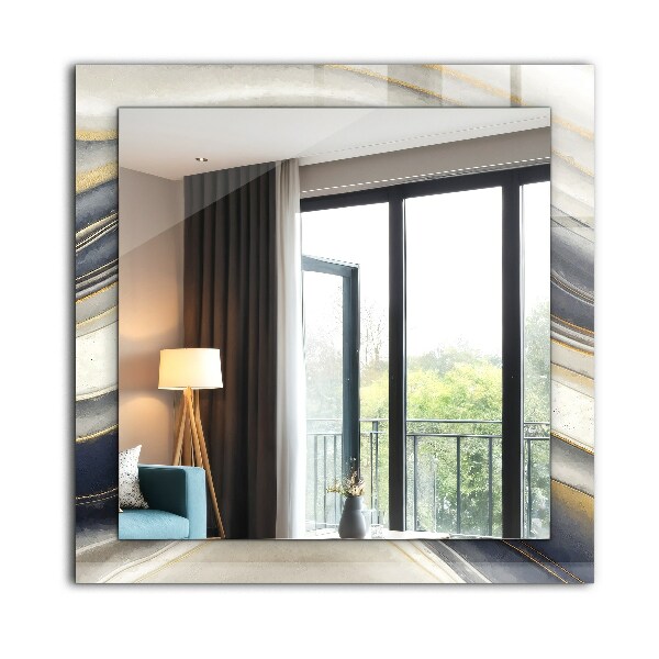 Zrkadlo rám s potlačou Abstraktní barevné vlny