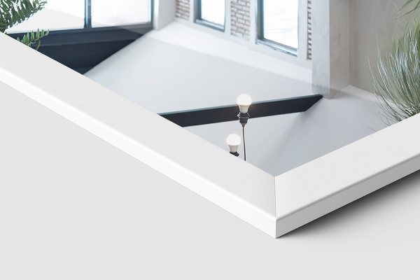 Stojací zrcadlo bílé 36x156 cm