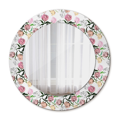 Kulaté dekorační zrcadlo na zeď Pivové pupeny